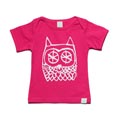 Minti Baby Envelope Tee Baby Owl Hot Pink